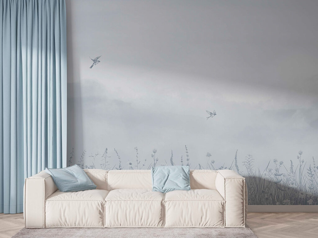 Uccellini sul prato — ambiente 3
