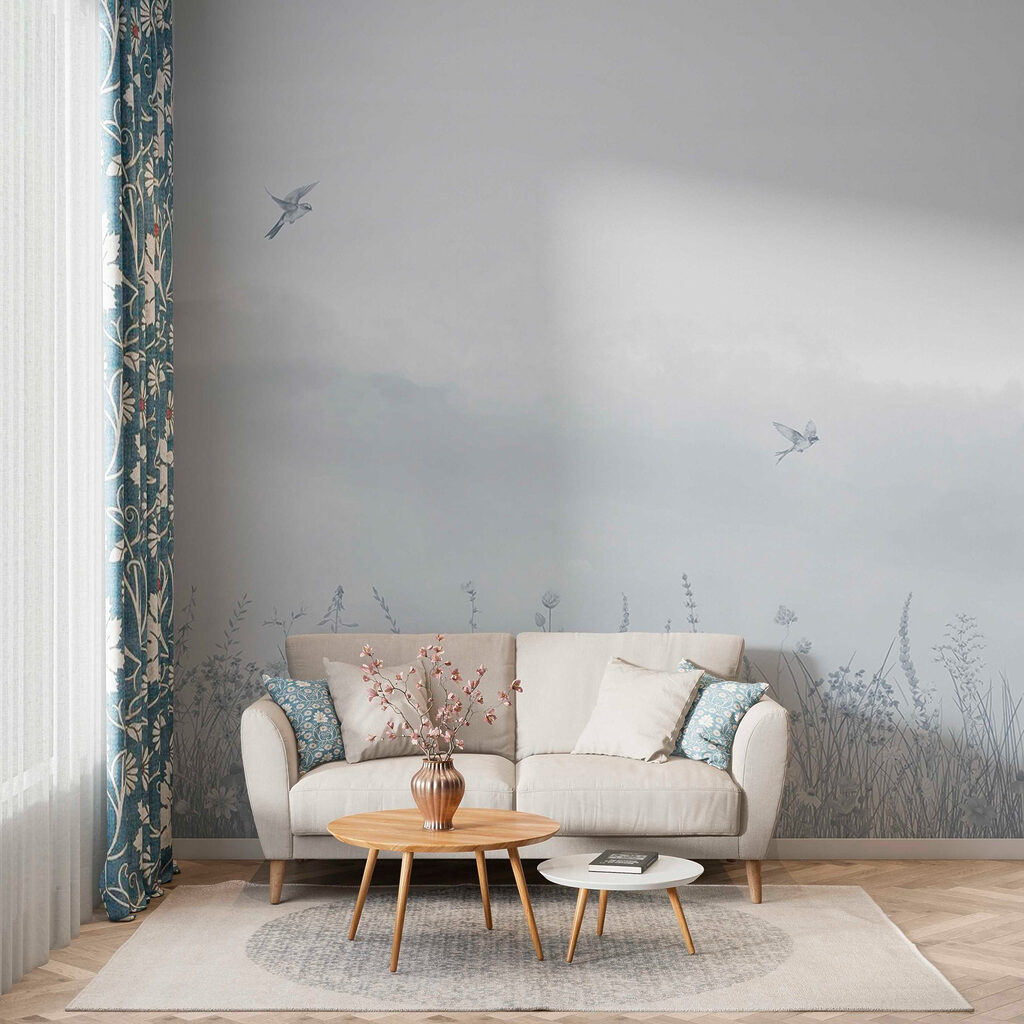 Uccellini sul prato — ambiente 2