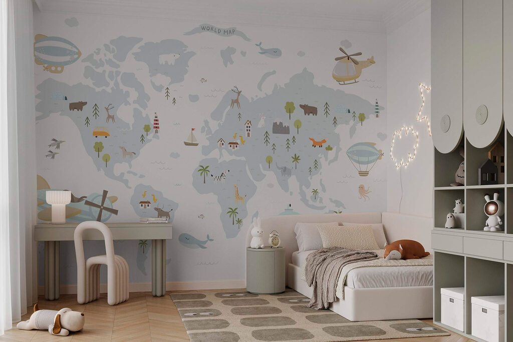 Mappa con piccoli viaggiatori — ambiente 2