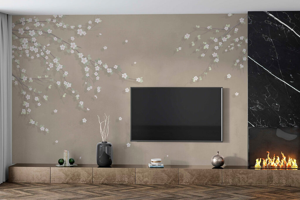 Rami bianchi in fiore — ambiente 1