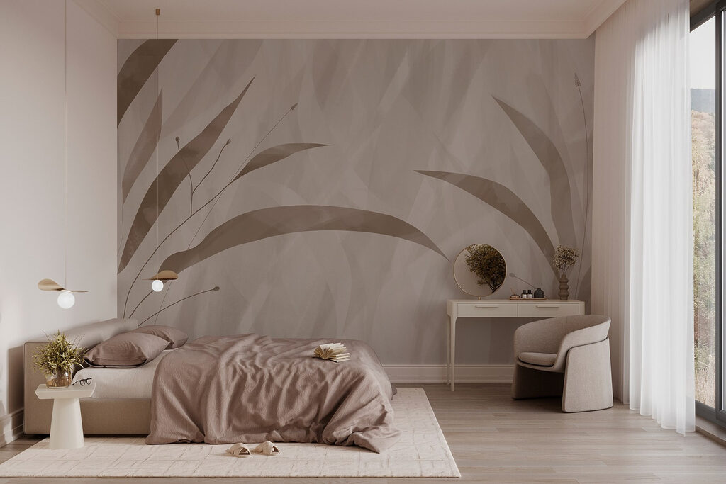 Foglie diagonali dai lati — ambiente 1