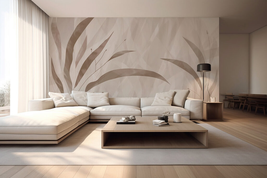 Foglie diagonali dai lati — ambiente 5