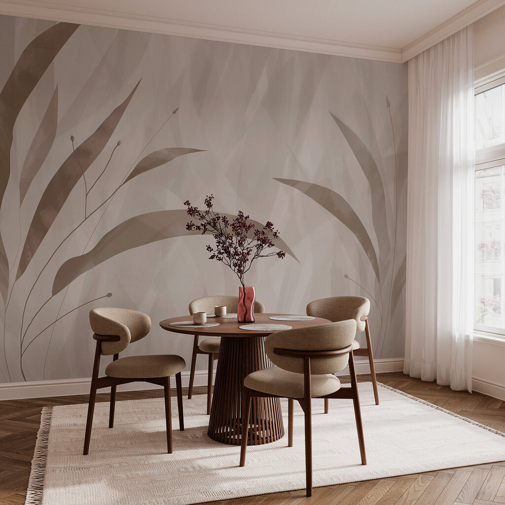 Foglie diagonali dai lati — ambiente 6
