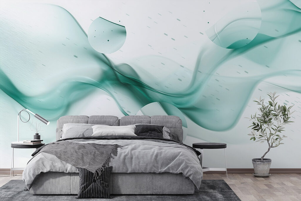 Colore fluido e spruzzi in un ambiente