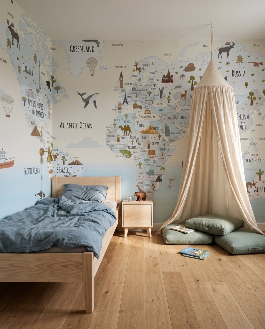 Mappa con mare calmo — ambiente 3