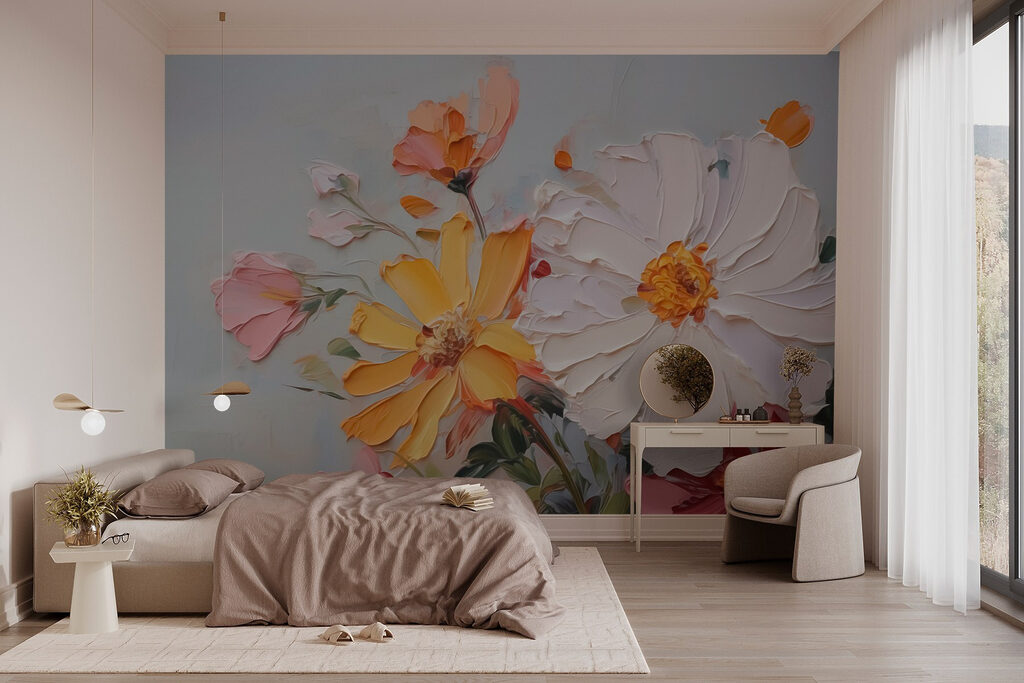 Fiori a pennellate spesse — ambiente 1