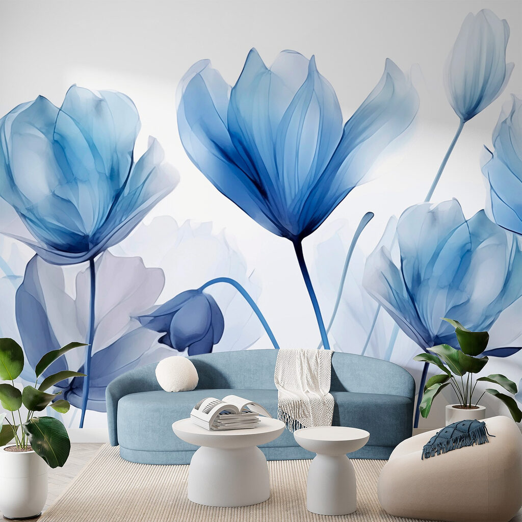 Fiori blu a strati — ambiente 2