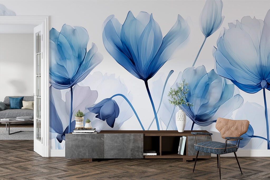 Fiori blu a strati — ambiente 3