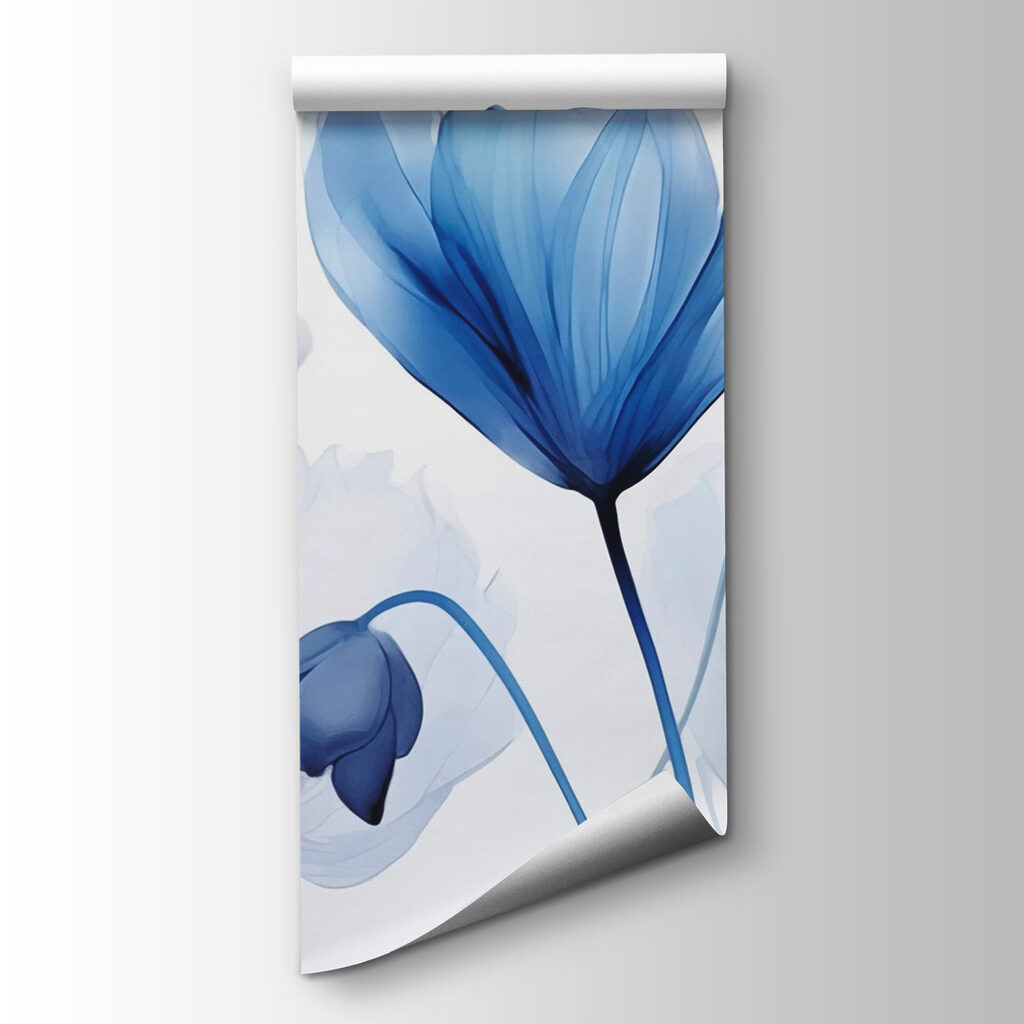 Fiori blu a strati — vista del prodotto