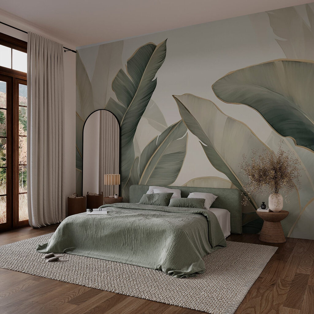 Foglie grandi verde oliva — ambiente 2
