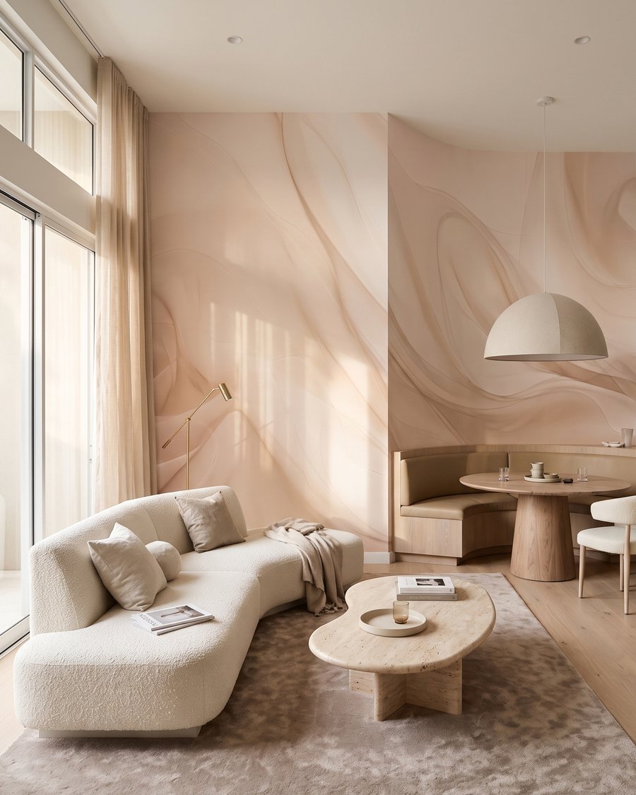 Forme crema in movimento — ambiente 8