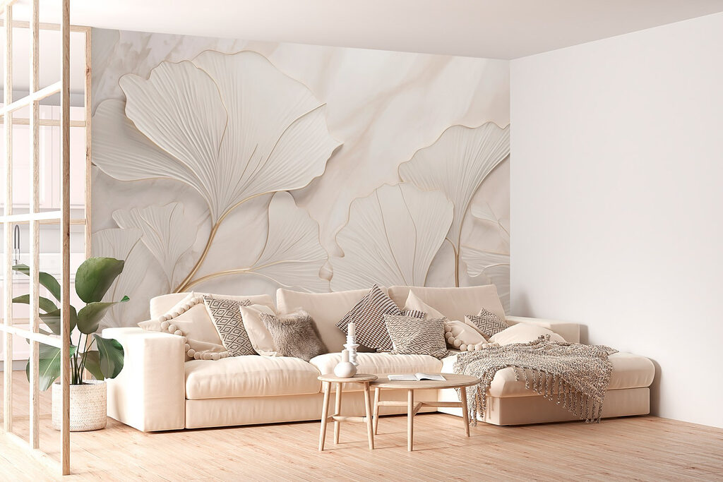 Ginkgo bianchi in rilievo — ambiente 2