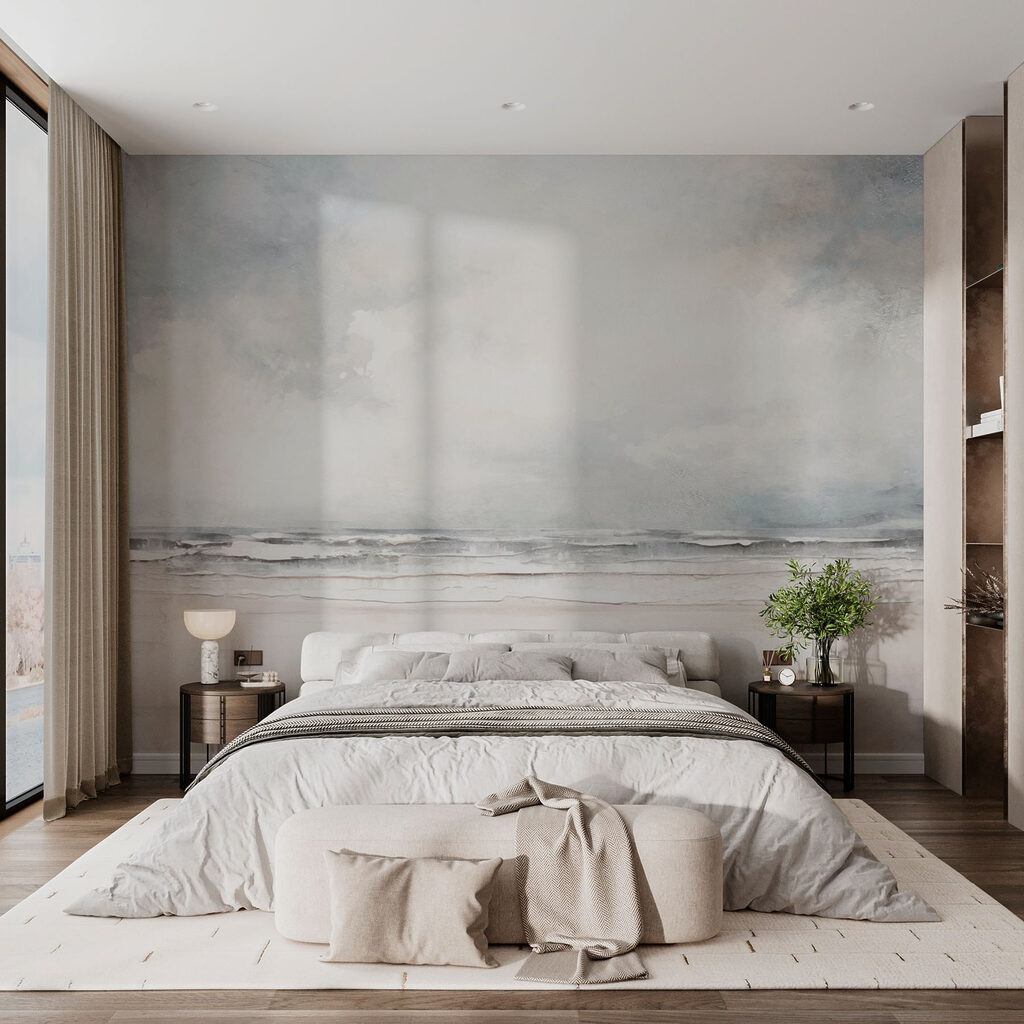 Mare sotto cielo grigio in un ambiente
