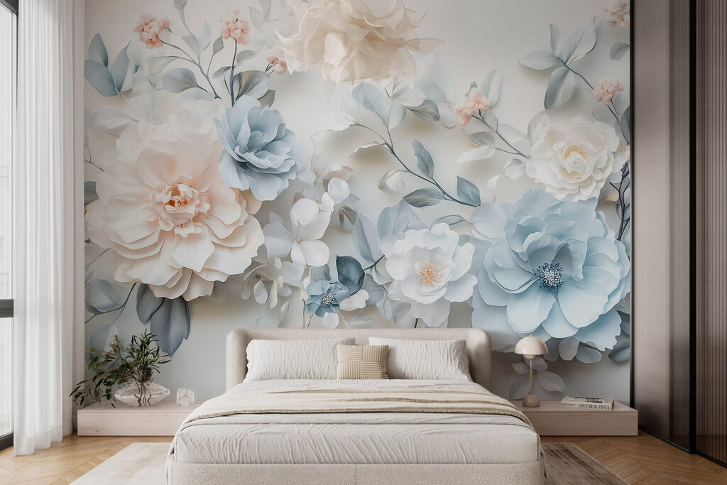 Fiori blu e bianchi — ambiente 1