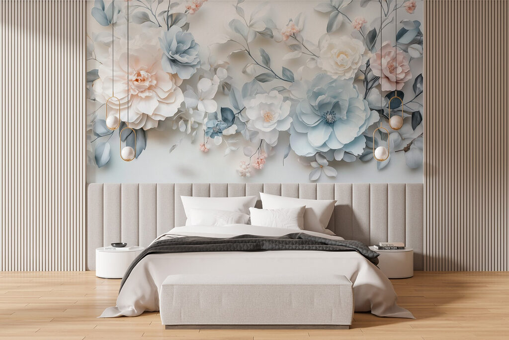 Fiori blu e bianchi — ambiente 2