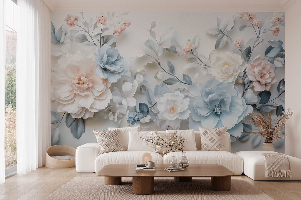 Fiori blu e bianchi — ambiente 4