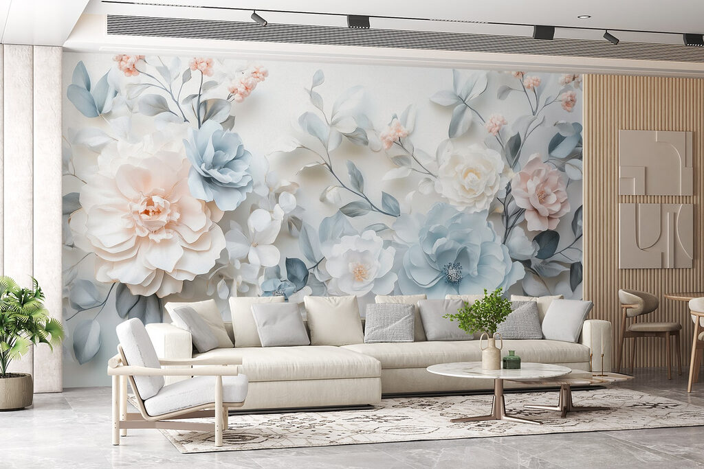 Fiori blu e bianchi — ambiente 5