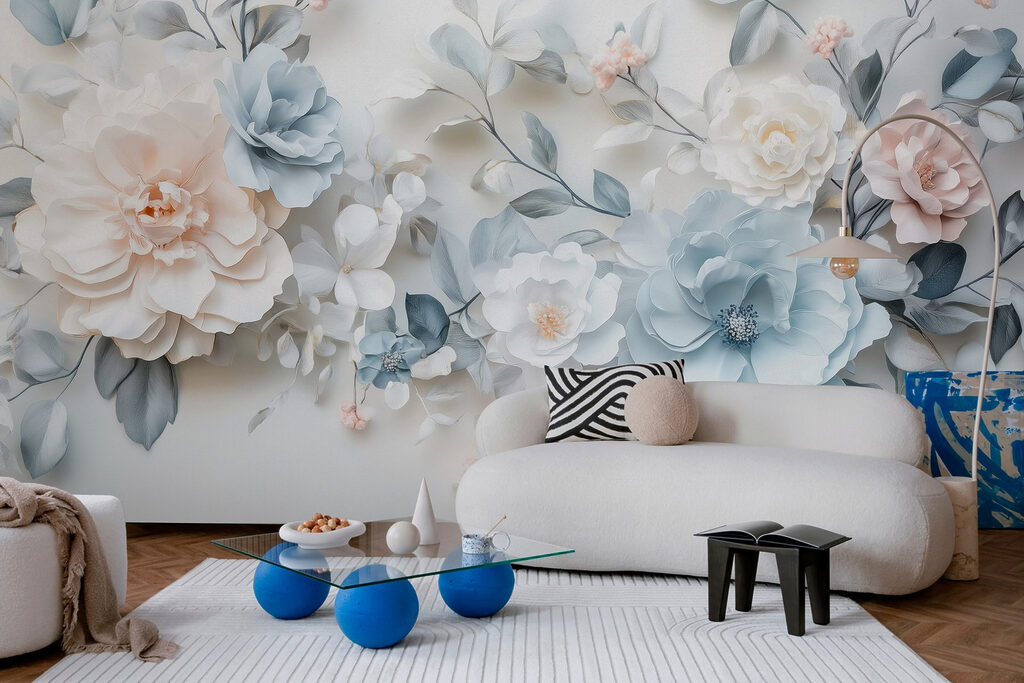 Fiori blu e bianchi — ambiente 6
