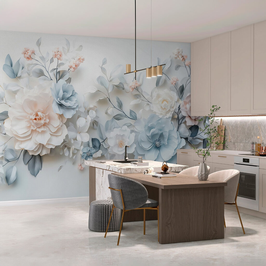 Fiori blu e bianchi — ambiente 8