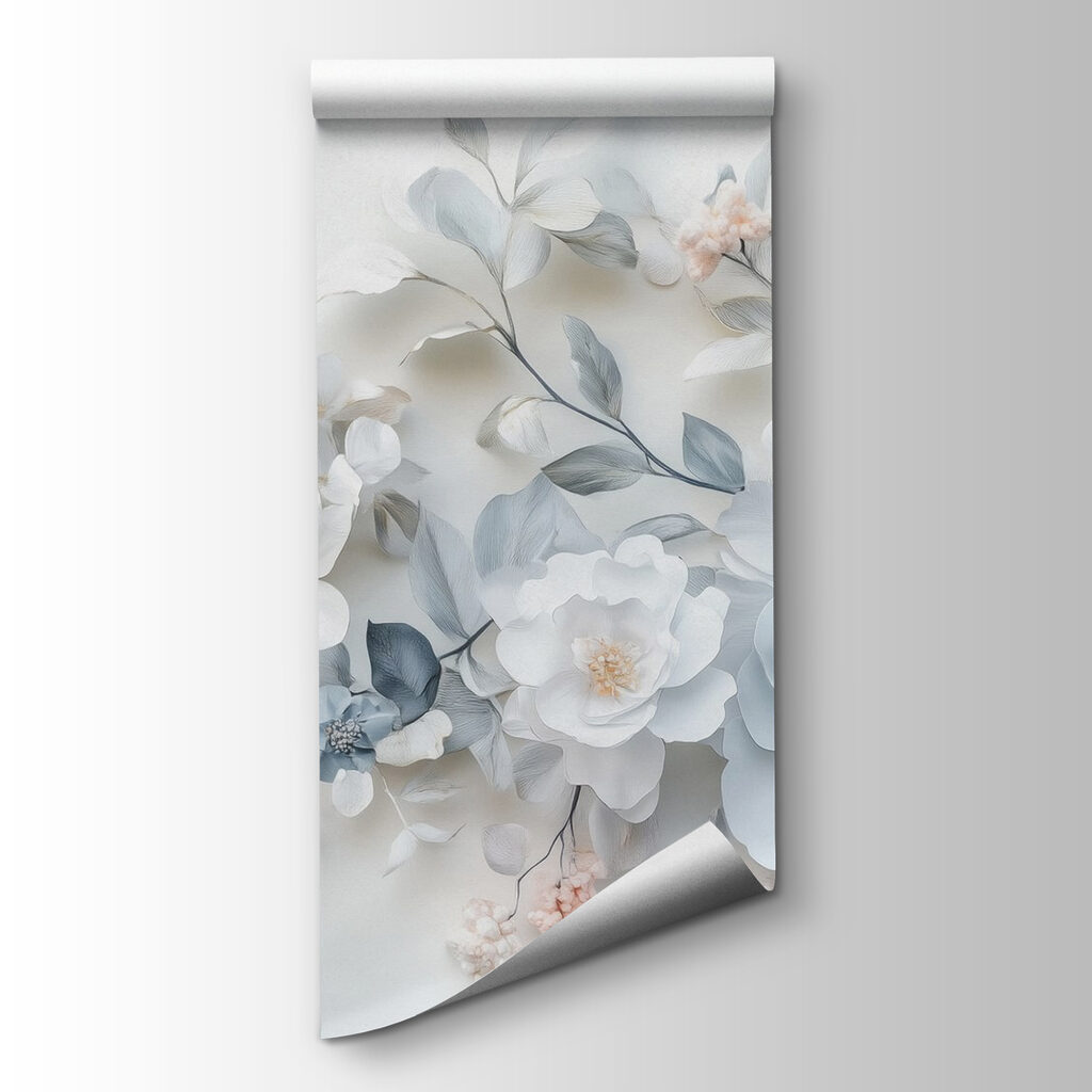 Fiori blu e bianchi — vista del prodotto