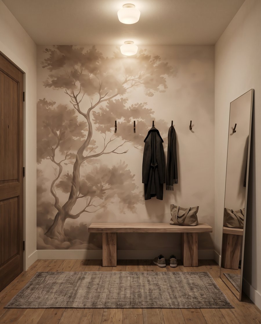 Albero alto nella bruma — ambiente 5