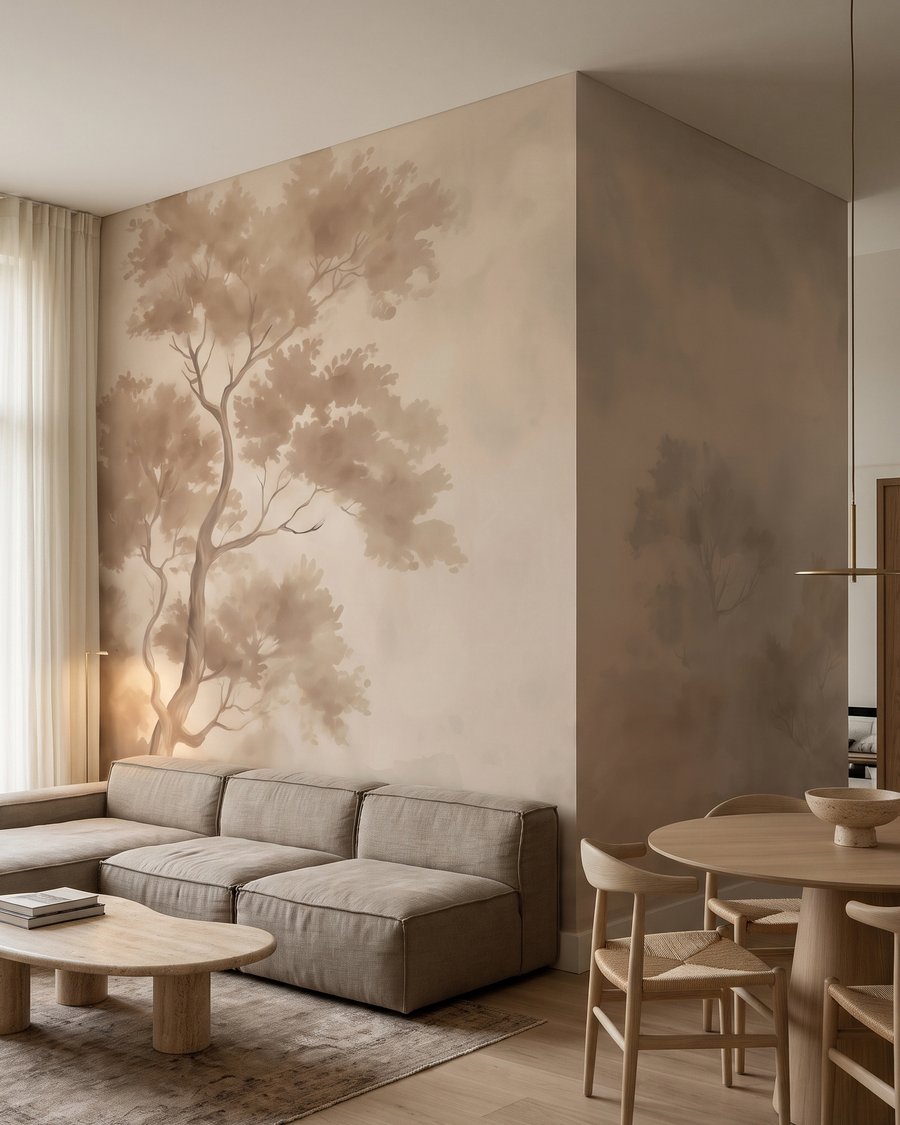 Albero alto nella bruma — ambiente 1