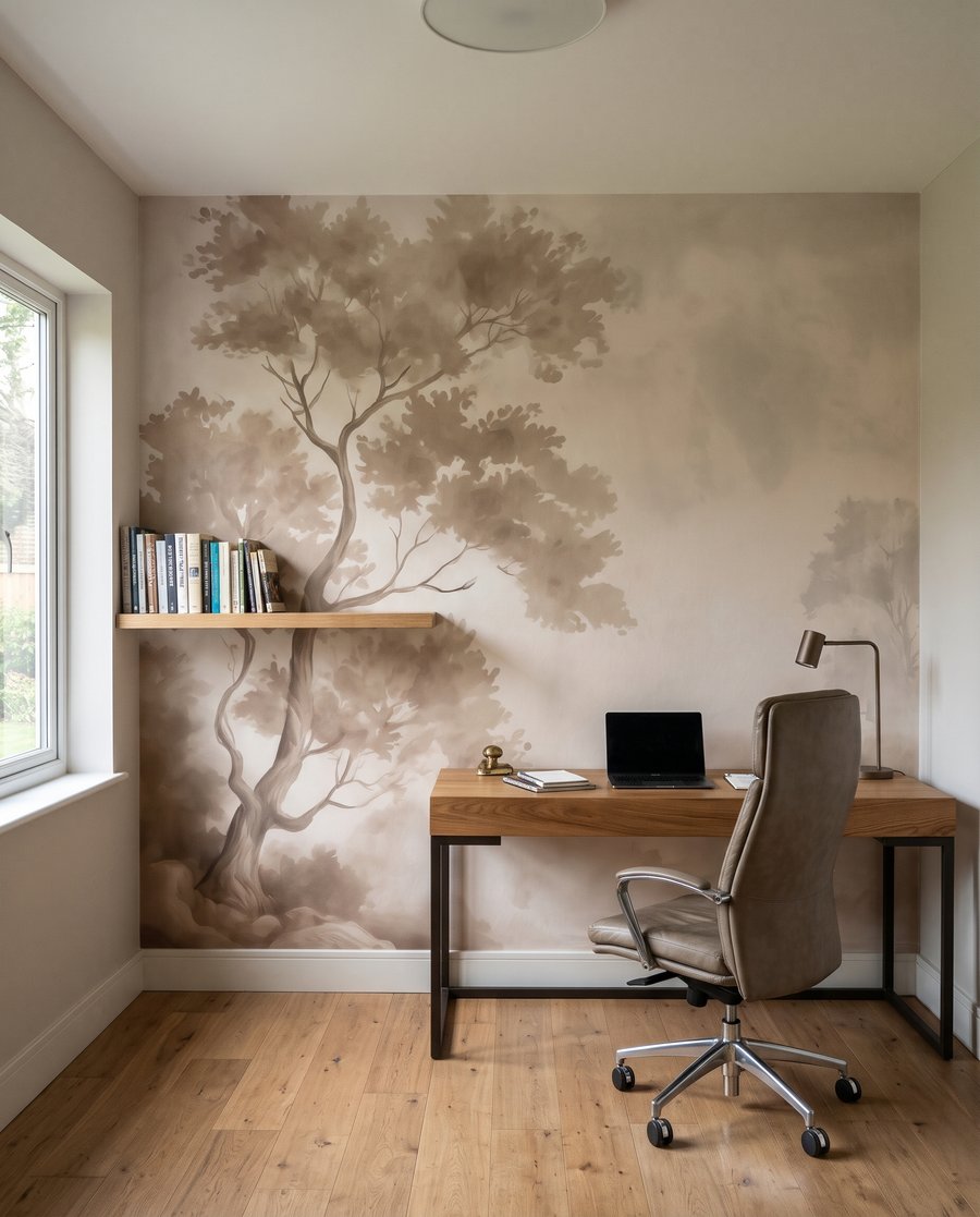 Albero alto nella bruma — ambiente 8