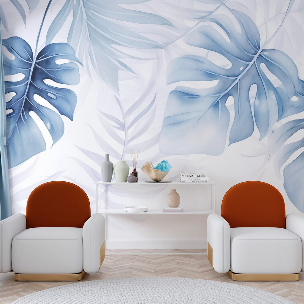 Foglie tropicali in luce — ambiente 3