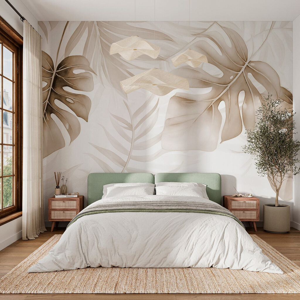Foglie tropicali in luce — ambiente 2