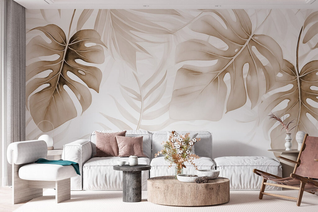 Foglie tropicali in luce — ambiente 3