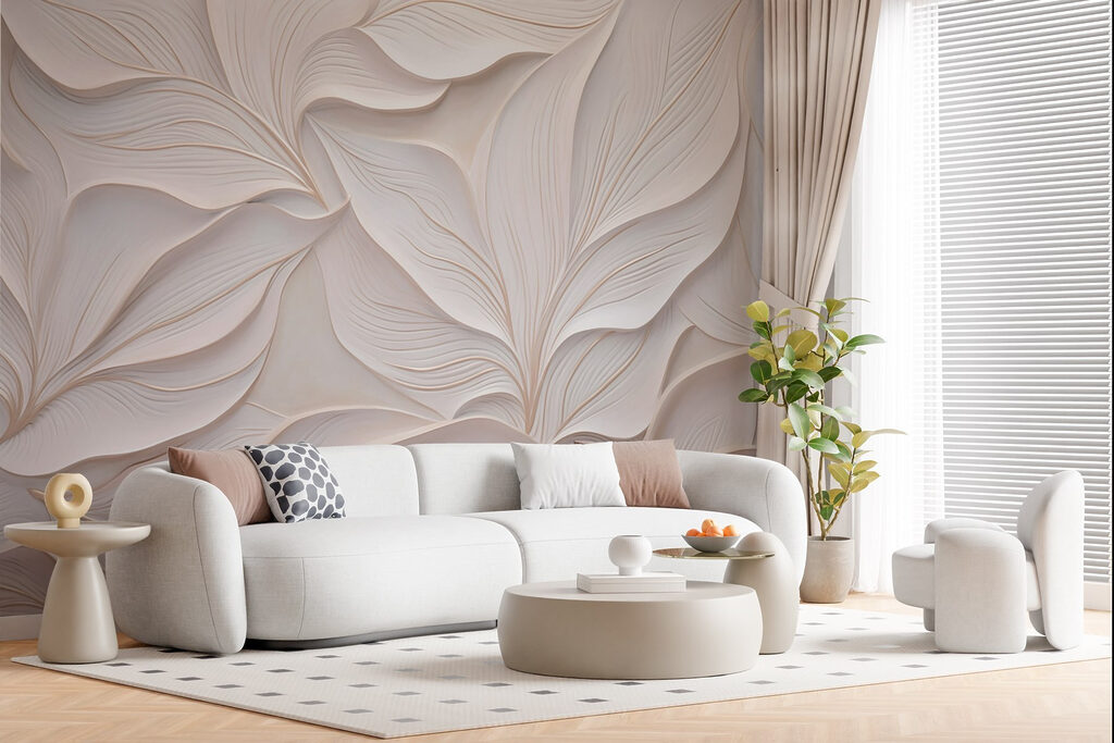 Grandi foglie scolpite — ambiente 3