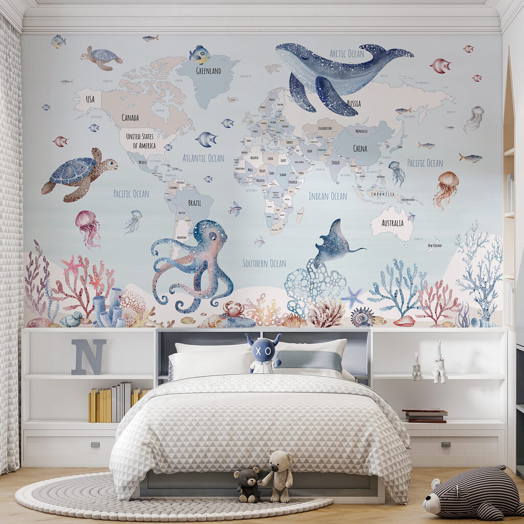 Mappa con animali marini — ambiente 1