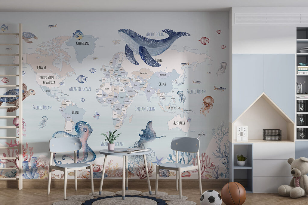 Mappa con animali marini — ambiente 2