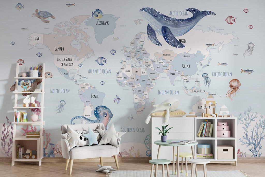 Mappa con animali marini — ambiente 4