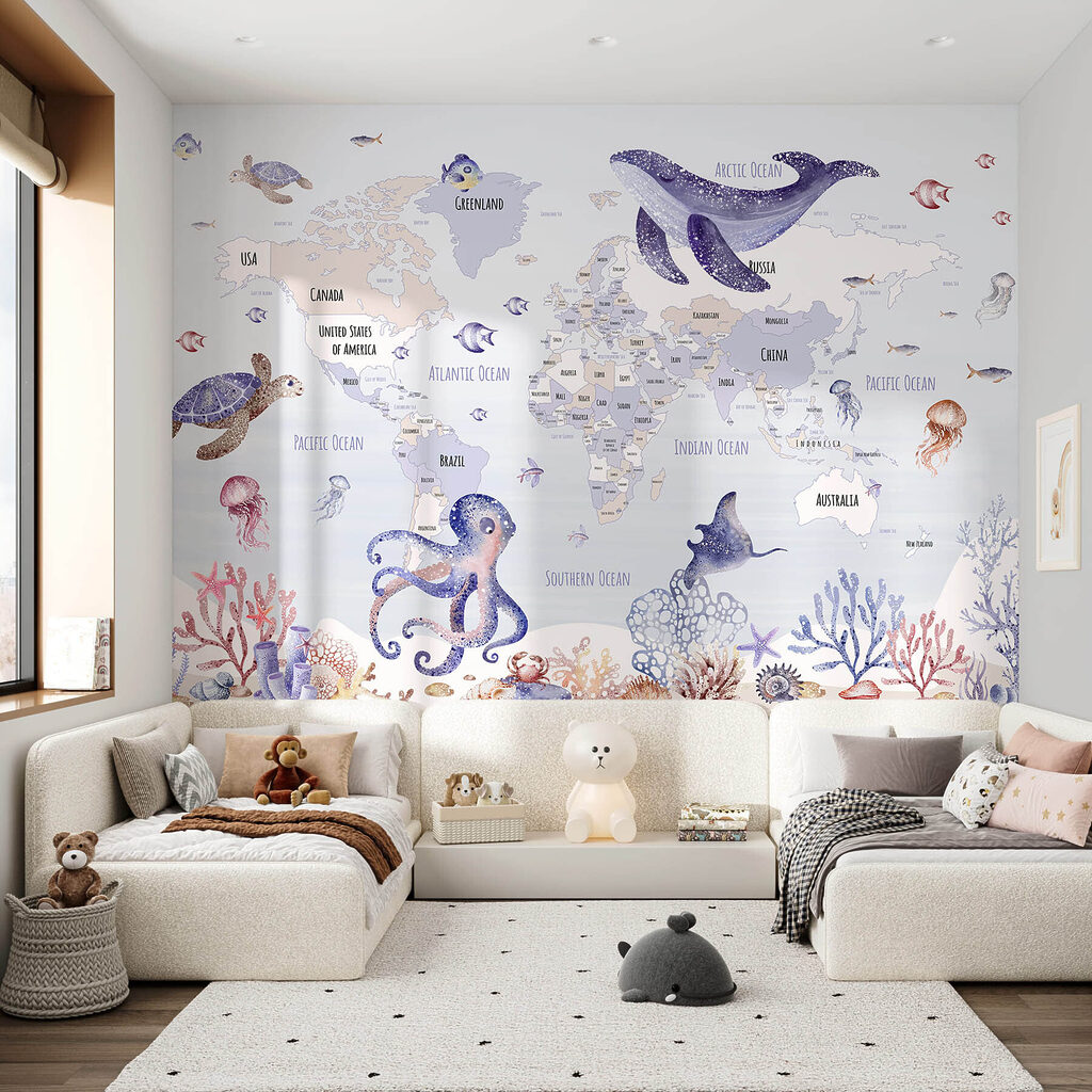 Mappa con animali marini — ambiente 1