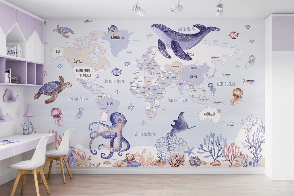 Mappa con animali marini — ambiente 2