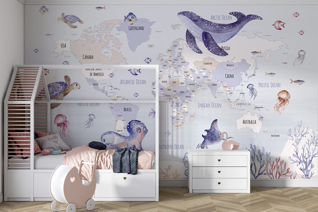 Mappa con animali marini — ambiente 3