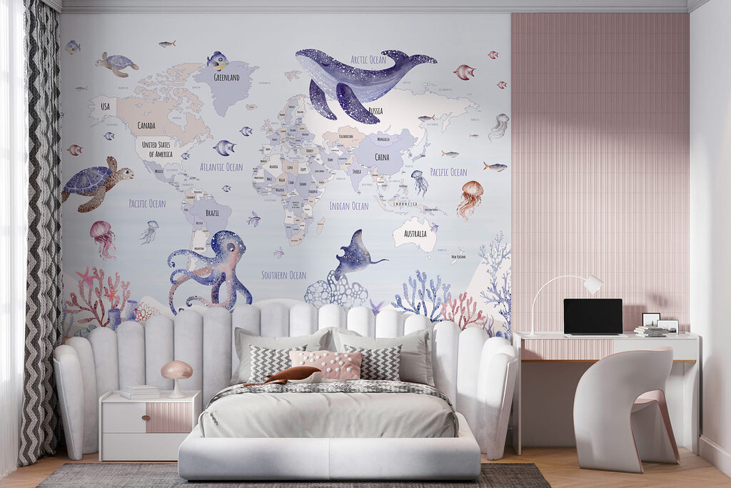 Mappa con animali marini — ambiente 4