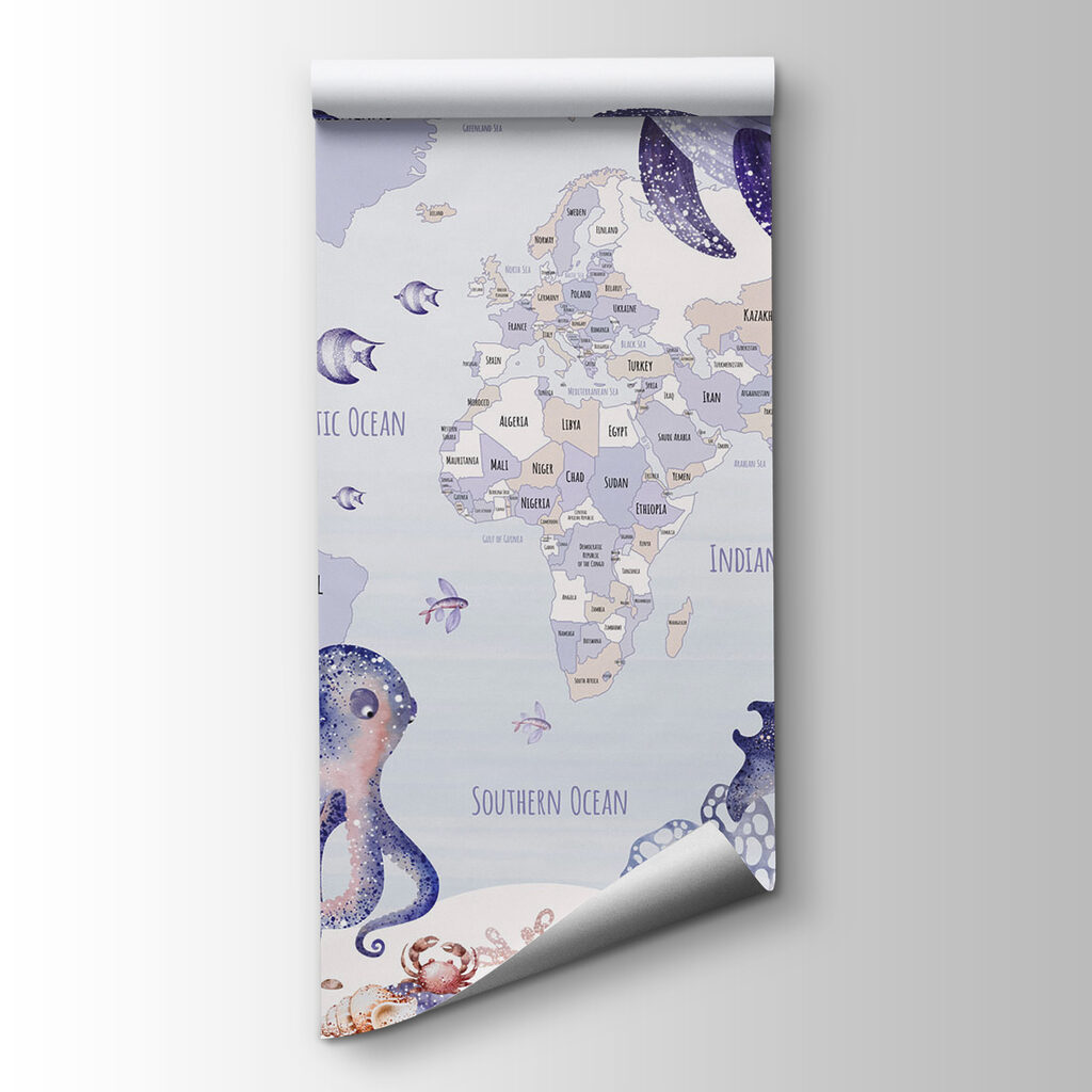 Mappa con animali marini — vista del prodotto