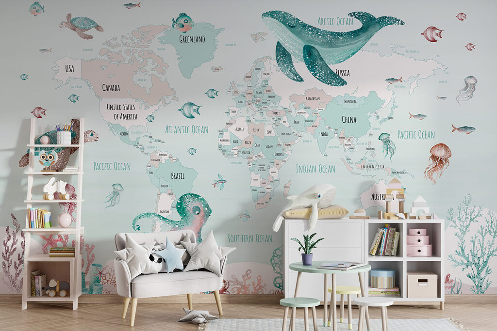 Mappa con animali marini — ambiente 2