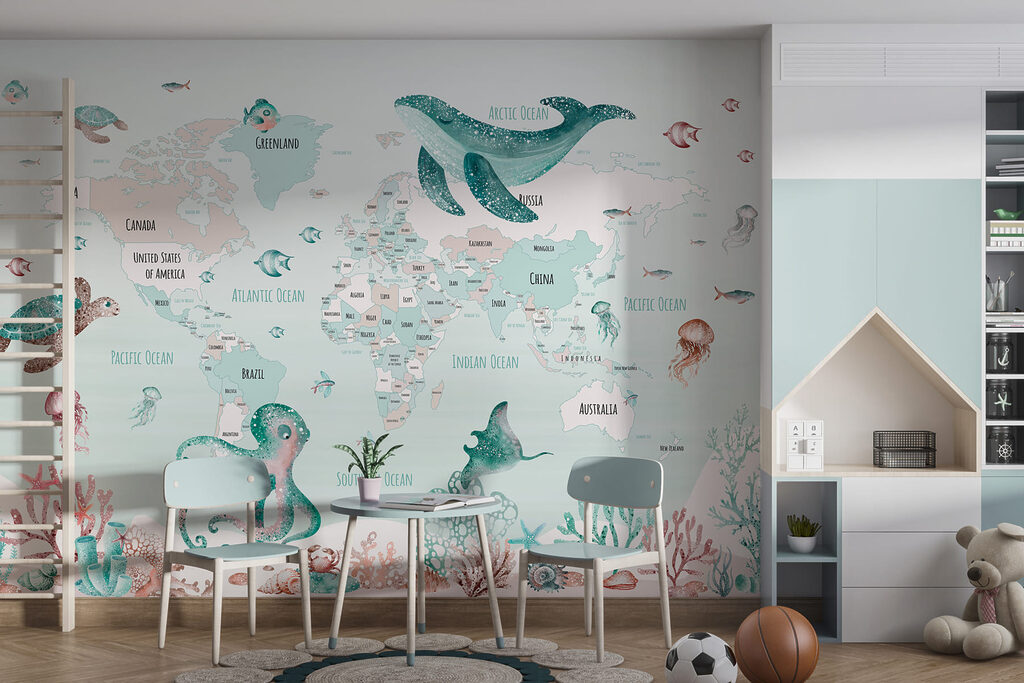 Mappa con animali marini — ambiente 3