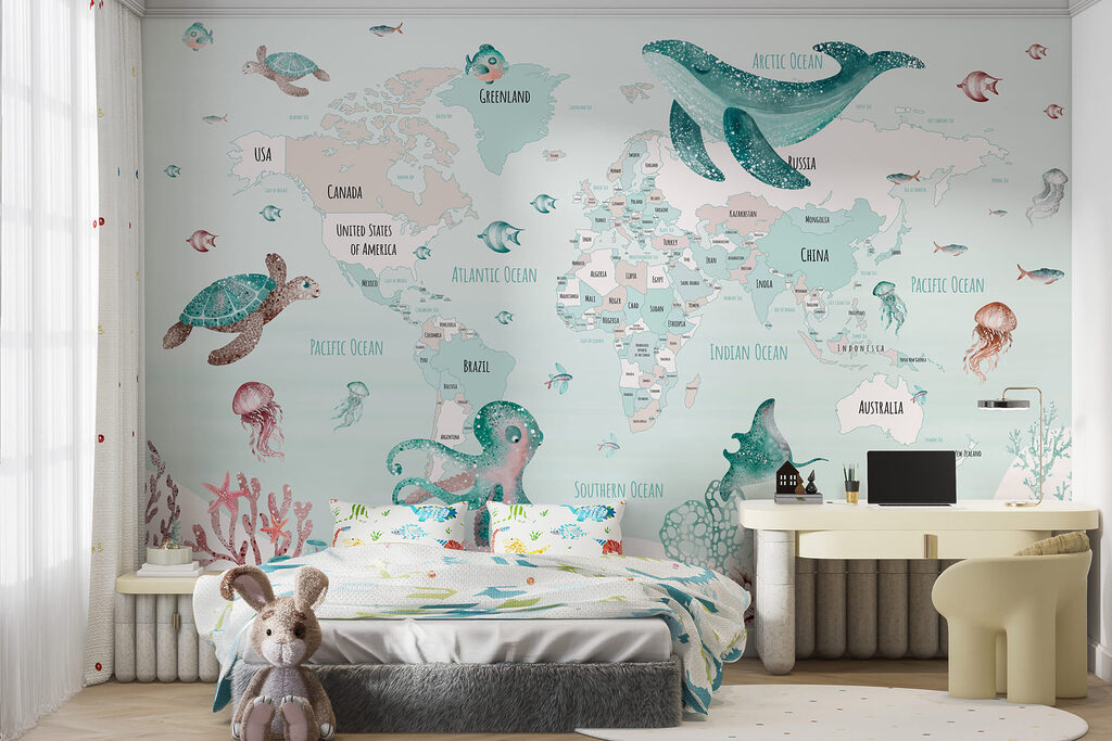 Mappa con animali marini — ambiente 4