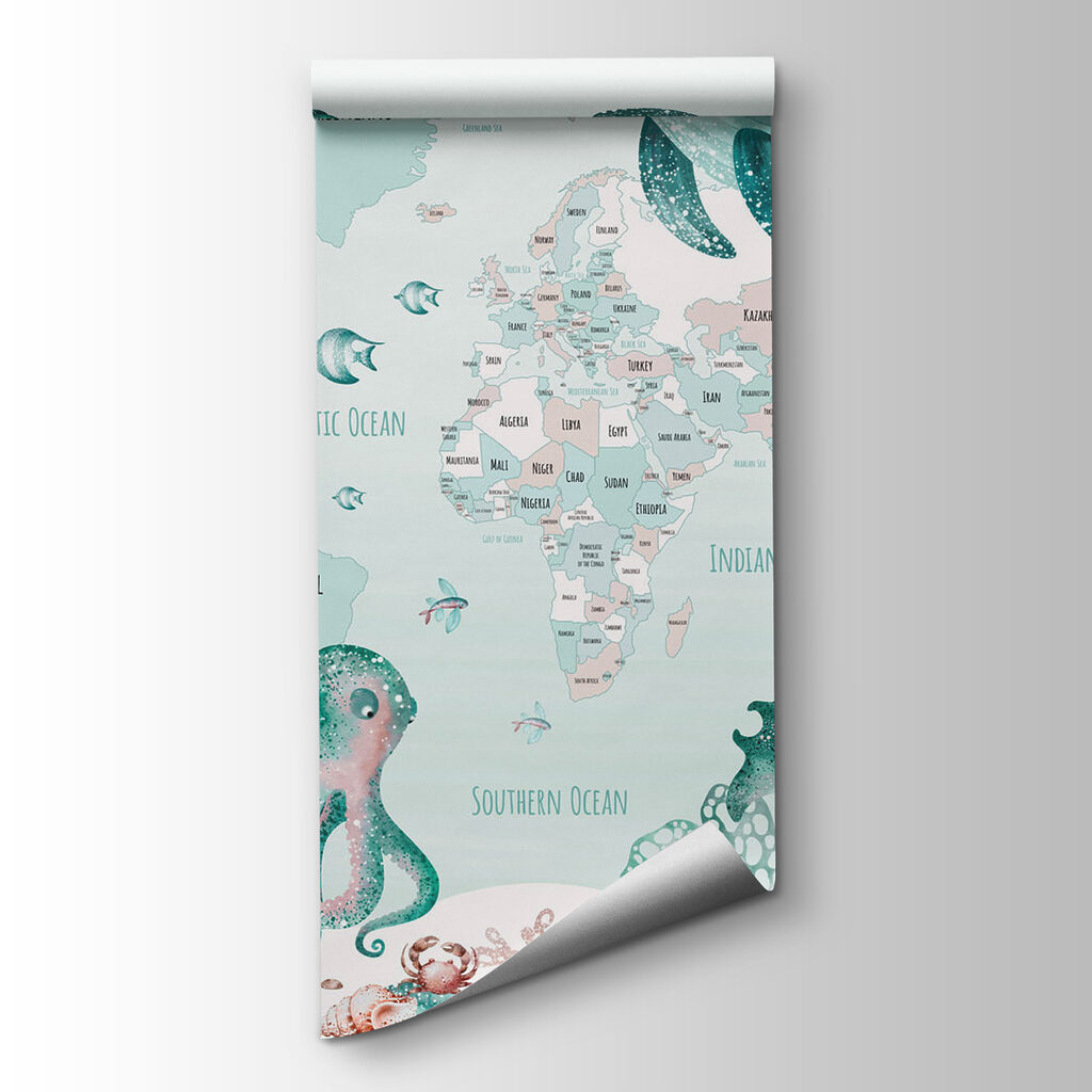 Mappa con animali marini — vista del prodotto