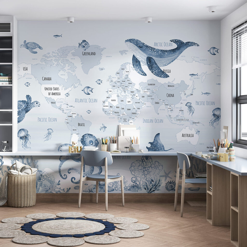 Mappa con animali marini — ambiente 1