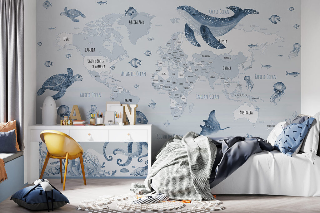 Mappa con animali marini — ambiente 3