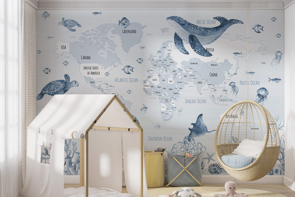 Mappa con animali marini — ambiente 4