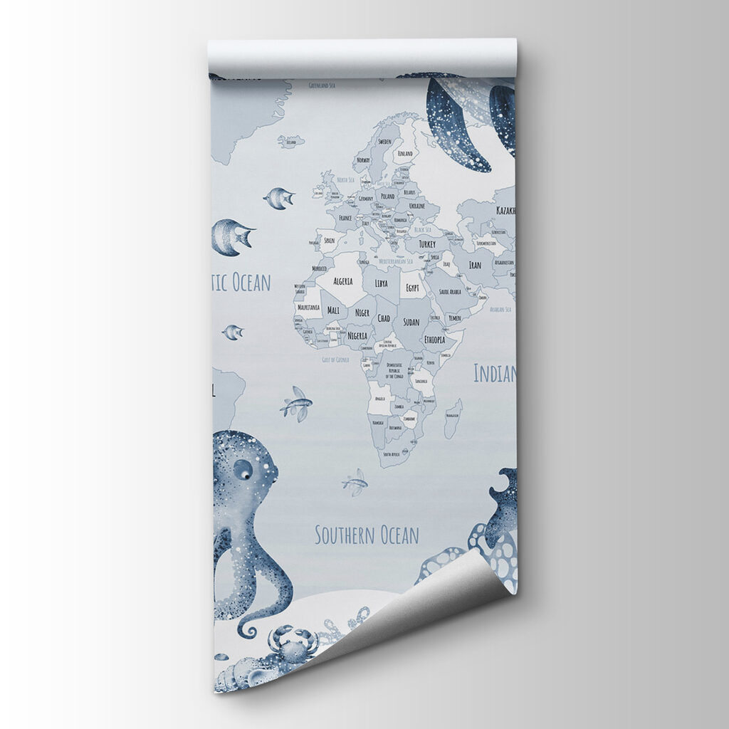 Mappa con animali marini — vista del prodotto