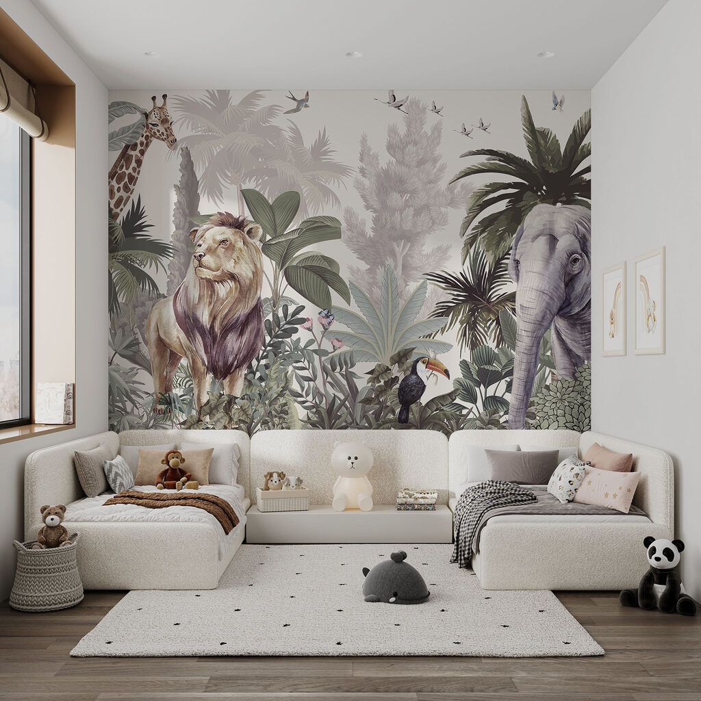 Leone, elefante e giraffa — ambiente 2
