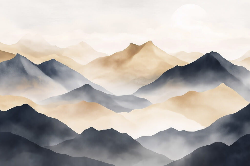 Creste di montagna — design completo