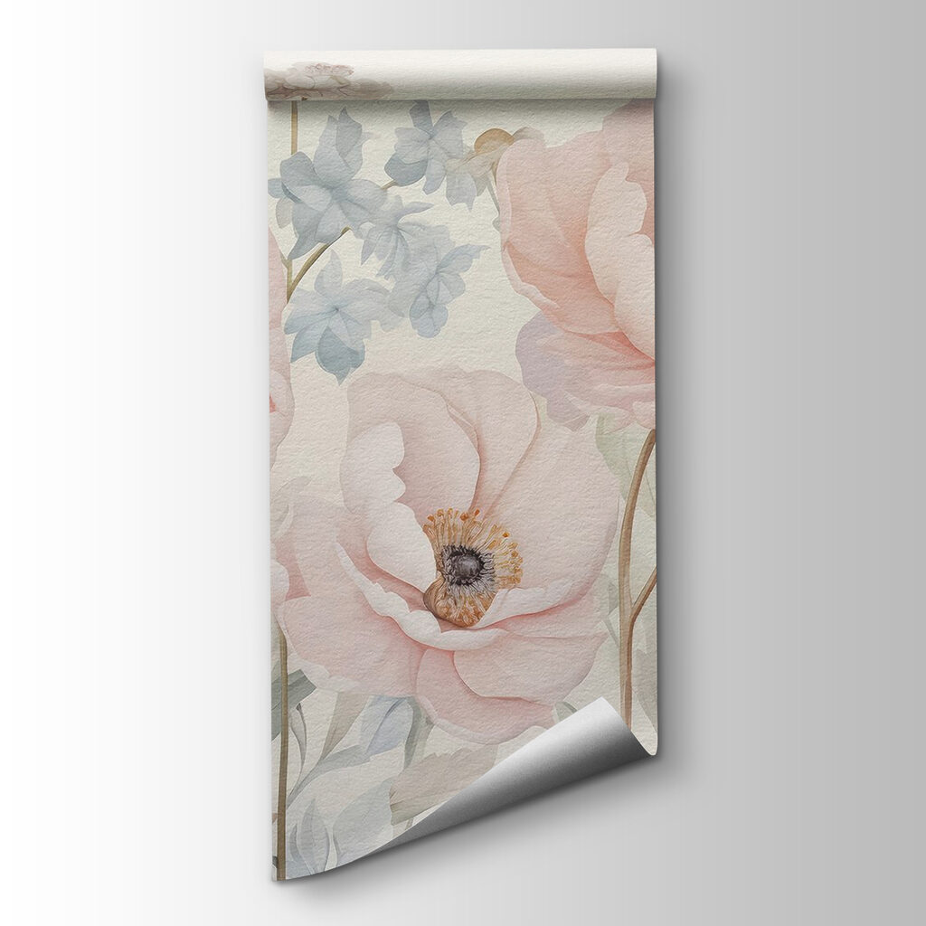 Fiori tra foglie grigie — vista del prodotto